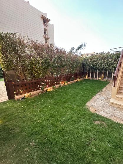 شقه للبيع بالرحاب شقه 122م بحديقه خاصه  فيو جاردن 